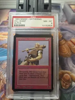 Hill Giant MTG Magic the Gathering Alpha PSA 8 Vintage Old School Collectible - Image 1
