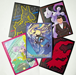 POKEMON ETB SLEEVES LOT (x45) Darkrai, Mewtwo, Lucario, Iono, Cynthia, Garchomp - Image 1