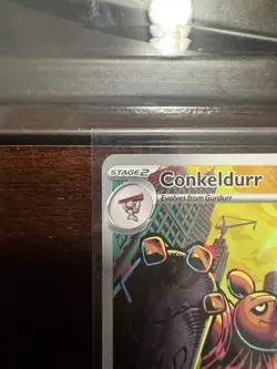 Pokemon TCG Conkeldurr 127/086 Illustration Rare SV: Black Bolt English - Image 2