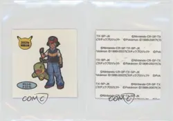 Ash Ketchum & Turtwig Japanese Daiichi Pokemon Bread Deco Chara Stickers 0q9m - Image 3