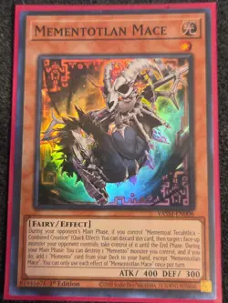 Yugioh Mementotlan Mace VASM-EN006 Super Rare 1st Edition NM - Image 1