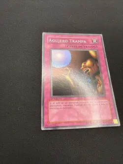 Yugioh 1st Edition Spanish Trap Hole Super Rare LP LDD-S058 - Image 3