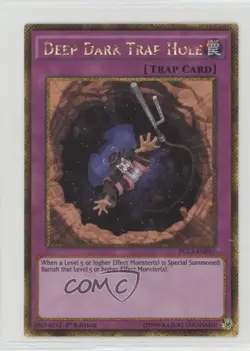 Deep Dark Trap Hole 1st Ed. YuGiOh Premium Gold: Infinite Gold #PGL3-EN037 0u9 - Image 1