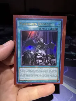 *** FORBIDDEN DROPLET *** ULTRA RARE 1ST EDITION RA01-EN064 MINT/NM YUGIOH! - Image 1