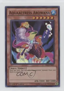 Aquaactress Arowana 1st Ed. YuGiOh Dragons of Legend 2 #DRL2-EN041 fm0 - Image 1