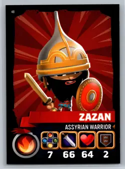 2015 Topps World of Warriors Trading Card Game Zazan #48 - Image 1