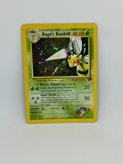 Pokemon Card Koga's Beedrill 9/132 Gym Challenge HOLO RARE - LP - Image 1