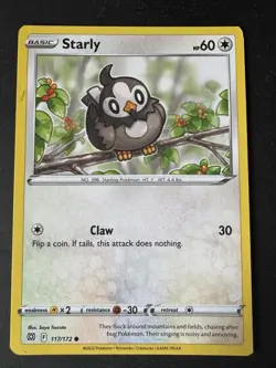 Starly Common Pokémon Card  -  Brilliant Stars - 117/172 - Image 7