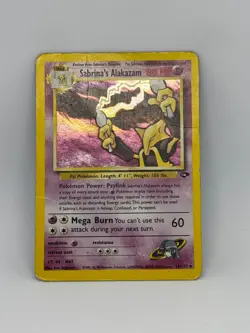 Pokemon Card Sabrina's Alakazam 16/132 Gym Challenge HOLO RARE - HP - Image 2