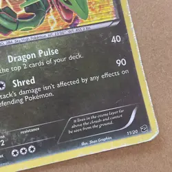 Rayquaza 11/20 Holo Promo Pokemon Card - Rare Black Star NM - Collector’s Item - Image 3
