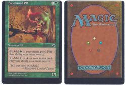 MTG Tempest TMP Skyshroud Elf misprint off center miscut Magic - Image 1