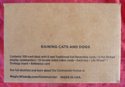 MTG Secret Lair Raining Cats and Dogs Limited Edition Commander Deck New Sealed - Image 1