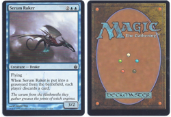 MTG Mirrodin Besieged MBS Serum Raker 31/155 misprint off-center miscut Magic - Image 1