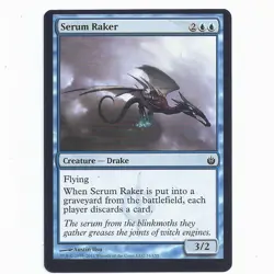 MTG Mirrodin Besieged MBS Serum Raker 31/155 misprint off-center miscut Magic - Image 2