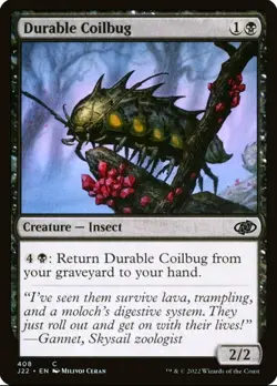 X 1 Durable Coilbug NM J22 408 MTG Magic The Gathering - Image 1