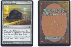 MTG Mirrodin Besieged MBS Ichor Wellspring 110/155 misprint off-center Magic - Image 1