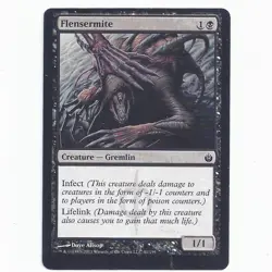 MTG Mirrodin Besieged MBS Flensermite 41/155 misprint off-center miscut Magic - Image 2