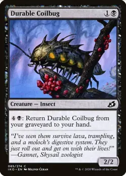 X 1 Durable Coilbug NM Ikoria Lair of Behemoths IKO 085 MTG Magic The Gathering - Image 1