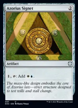 Azorius Signet - Light Play MTG Commander 2021 Kaldheim - Image 1