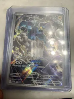 Pokemon TCG Thundurus Illustration Rare Promo Card Black Bolt . - Image 1