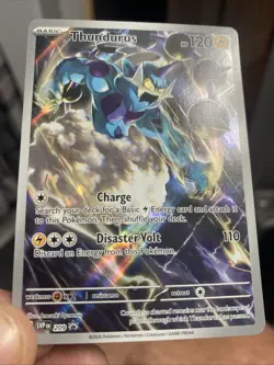 Pokemon TCG Thundurus Illustration Rare Promo Card Black Bolt . - Image 3