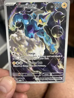 Pokemon TCG Thundurus Illustration Rare Promo Card Black Bolt . - Image 4