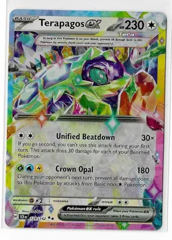 Terapagos ex - 128/142 - Pokemon Stellar Crown Double Ultra Rare NM - Image 1