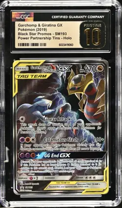 Pokemon Garchomp & Giratina GX Power Partnership Tin Promo SM193 CGC Pristine 10 - Image 1