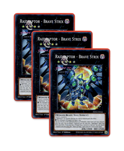 Yugioh! Raidraptor - Brave Strix PHNI-EN046 (SR) 1st Ed 3x "Raidraptor Support" - Image 1