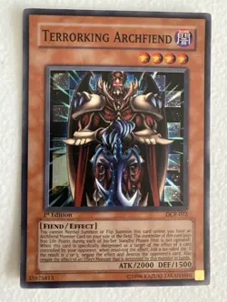 YUGIOH Terrorking Archfiend DCR-072 1st ed Super Rare HP / MP - Image 1