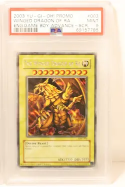 YuGiOh God Cards Secret Set Slifer Obelisk Ra GBI-001 GBI-002 GBI-003 PSA 9 Mint - Image 4