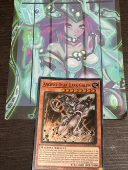 Yugioh 1x Ancient Gear Dark Golem LEDE-EN006 Legacy of Destruction 1st Ed NM - Image 1
