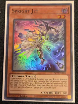 Yugioh Spright Jet POTE-EN004 Super Rare 1st Edition NM - Image 1