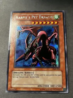 Yugioh Harpie's Pet Dragon FMR-002 Prismatic Secret Rare Forbidden Memories MP - Image 3