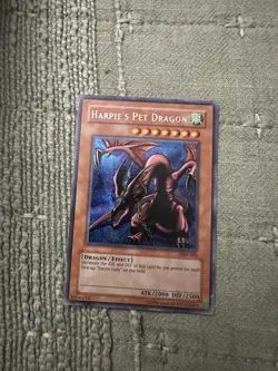 Yugioh Harpie's Pet Dragon FMR-002 Prismatic Secret Rare Forbidden Memories MP - Image 2