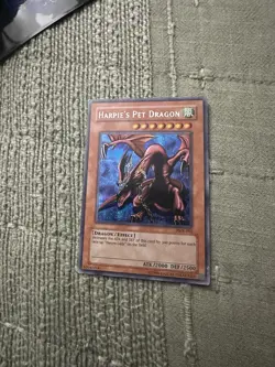 Yugioh Harpie's Pet Dragon FMR-002 Prismatic Secret Rare Forbidden Memories MP - Image 4