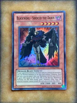Yugioh Blackwing - Sirocco The Dawn TU04-EN003 Super Rare NM - Image 1