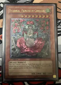 Yugioh 1x Tytannial Princess Camelias CSOC-EN029 Ultimate Rare 1st Edition LP - Image 2