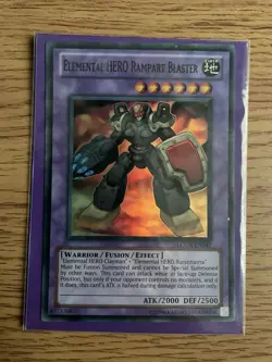 Yu-gi-oh Elemental Hero Rampart Blaster LCGX-EN047 Super Rare Near Mint Card - Image 4