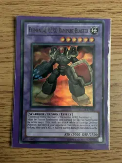 Yu-gi-oh Elemental Hero Rampart Blaster LCGX-EN047 Super Rare Near Mint Card - Image 5