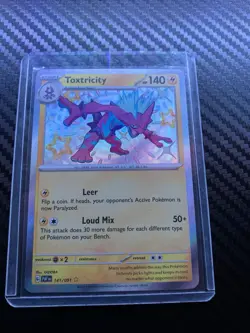 Toxtricity 141/091 Shiny Holo Rare Paldean Fates Pokemon TCG Card NM/M Condition - Image 1