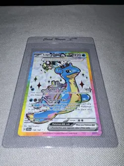 Pokemon TCG Lapras EX 158/142 Steller Crown Sv07 Holo Card Near Mint NM 2024 - Image 1