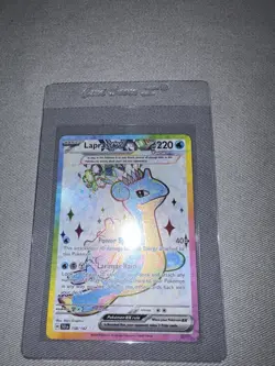 Pokemon TCG Lapras EX 158/142 Steller Crown Sv07 Holo Card Near Mint NM 2024 - Image 3