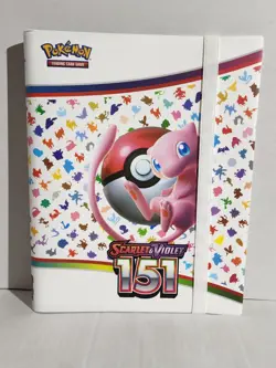 Pokemon TCG Card Game Scarlet & Violet 151 Mew BINDER ONLY New - Image 1