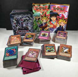 Yu-Gi-Oh VHS and Card Lot with Collector Tin 500+ Cards Many First Edition Cards - Image 1