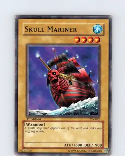 Yu-Gi-Oh TCG Skull Mariner PSV-092 1st Edition Regular Common Card Played MP-LP - Image 1
