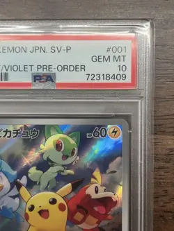 PSA 10 Pikachu Promo Scarlet Violet Pre Order 2023 Pokemon Card Japanese - Image 5