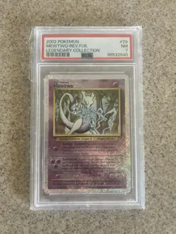 Mewtwo 29/110 PSA 7 Legendary Collection Reverse Holo Pokemon Card - Image 1