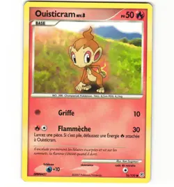 Pokemon French Chimchar 76/130 Diamond and Pearl HP Non-holo Card - Image 1