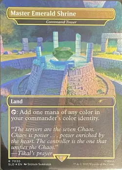 Master Emerald Shrine Secret Lair x Sonic Magic MTG Foil (IN HAND Ready to ship) - Image 1